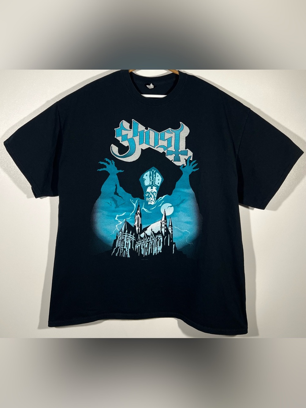 Y2K 2011 Ghost Opus Eponymous Papa Emeritus T Shirt Men’s 2XL Black Heavy Metal